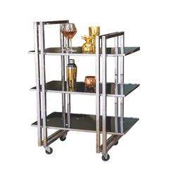 Тележка сервировочная,нержавеющая сталь 78*45*107 см, P.L. Proff Cuisine