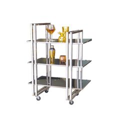 Тележка сервировочная,нержавеющая сталь 80*50*113 см, P.L. Proff Cuisine