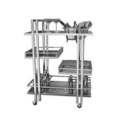 Тележка сервировочная,нержавеющая сталь 81*50*112 см, P.L. Proff Cuisine