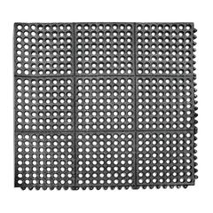 Коврик барный,кухонный, напольный 91*91 см, черный, резина, P.L. - BarWare