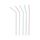 Трубочки для коктейля со сгибом полосатые, 21 см, d 5 мм, 1000 шт