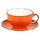 Чашка с блюдцем Fusion Orange Sky 375 мл, P.L. Proff Cuisine