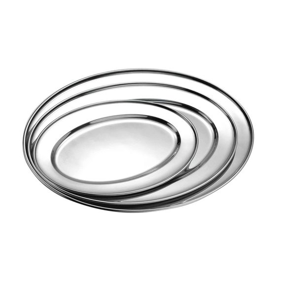Блюдо металлическое овальное 55 см, P.L. Proff Cuisine
