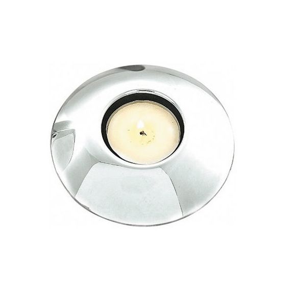 Подсвечник круглый для чайной свечи 9,5 см, нержавейка, P.L. - REG