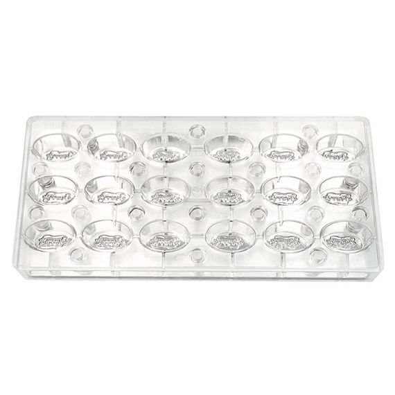 Форма для шоколада на магнитах "Овал" 18 ячеек 37*23*18 мм, поликарбонат, P.L. Proff Cuisine