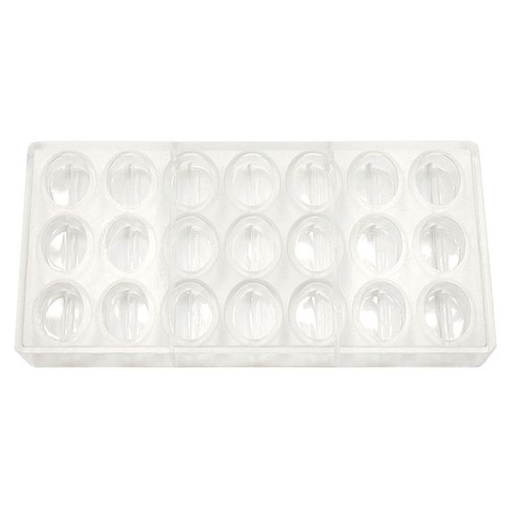 Форма для шоколада "Овал" 21 ячейка 35*27*12 мм, поликарбонат, P.L. Proff Cuisine