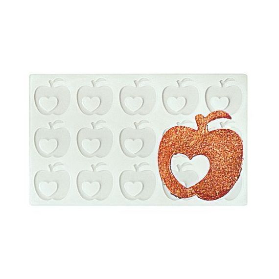 Силиконовая форма "Яблоко" 15 ячеек 40*40 мм, P.L. Proff Cuisine