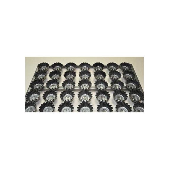 Сборка форм гофро для кексов, 30 мл, 54 шт, решетка 60*40 см, металл с антипригарным покрытием, P.L.