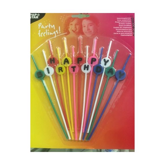 Свеча "День Рождения" 160 мм, буквы