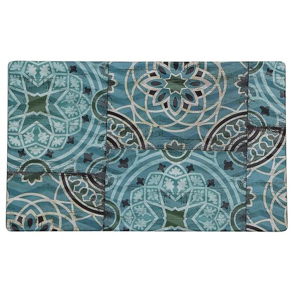 Блюдо,поднос GN 1/4 меламиновый 26.5*16.2см, Damask Blue,  P.L.