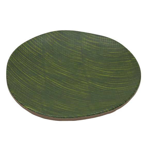Блюдо,поднос меламиновый 20.5*20.5*3см,Green Banana Leaf,   P.L.