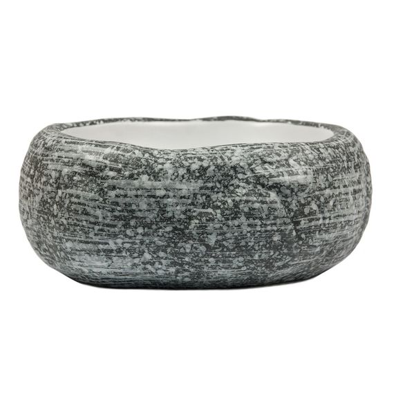 Блюдо/салатник 600мл.22,5*18,5cм, h=9,5cм,серия "White Matt Taiga"  P.L.