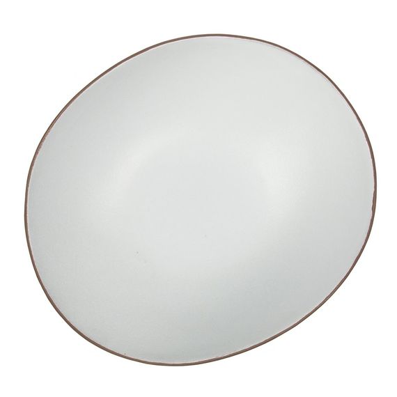 Блюдо/салатник 800 мл, 24.5*21.5cм, h=8cм,серия "White Matt Taiga"  P.L.