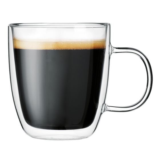 Набор кружек 2шт*310 мл, термостойкое стекло, двойные стенки, P.L.