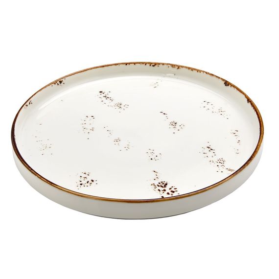 Тарелка мелкая с бортом "Elegance" 19см. фарфор By Bone