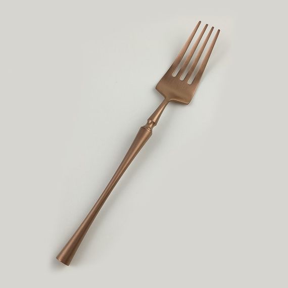 Вилка столовая ,PVD покрытие,медный матовый цвет,серия "1920-Copper"  P.L.
