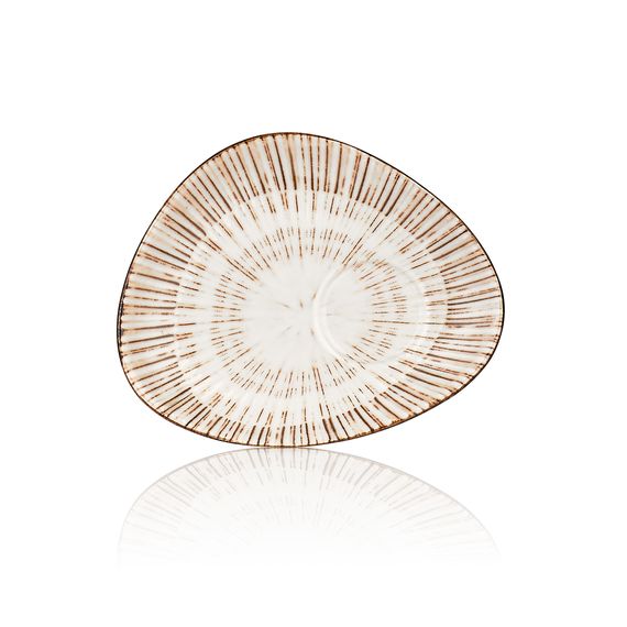 Блюдце кофейное 14*11 см,(для чашки 81229329) фарфор,серия "Legna", By Bone