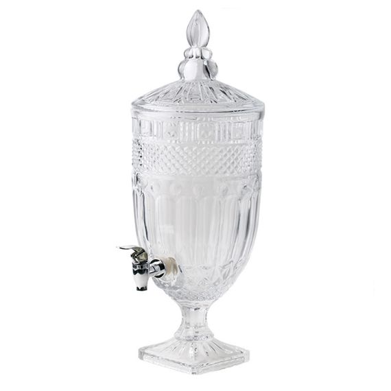 Диспенсер для напитков,стеклянный с краном, 2 л, P.L. - Barbossa