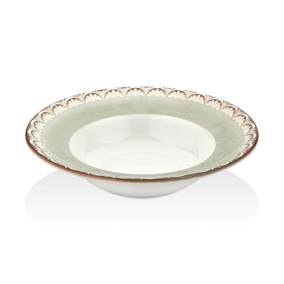 Тарелка для пасты d=25 cм,400мл.фарфор,серия "ROME", By Bone
