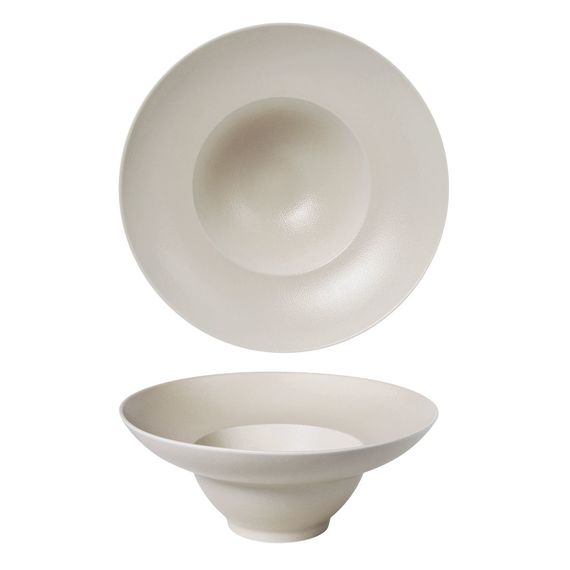 Тарелка для пасты, супа d=24 cм, 450 мл, фарфор "NOBLE" серия "Fine Plus-Light Grey"