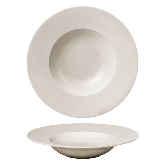 Тарелка глубокая d=23 cм, 300мл, фарфор "NOBLE" серия "Fine Plus-Light Grey"