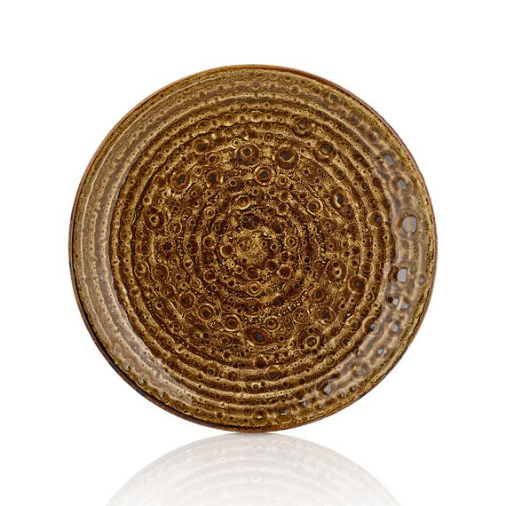 Тарелка круглая d=17 см,фарфор,серия "Cowry Yellow", By Bone