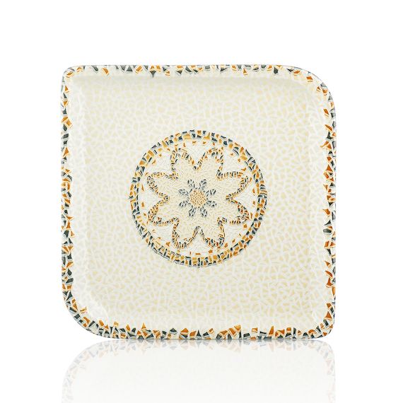 Тарелка квадратная d=28*28 cм,фарфор,серия "TESSERA", By Bone