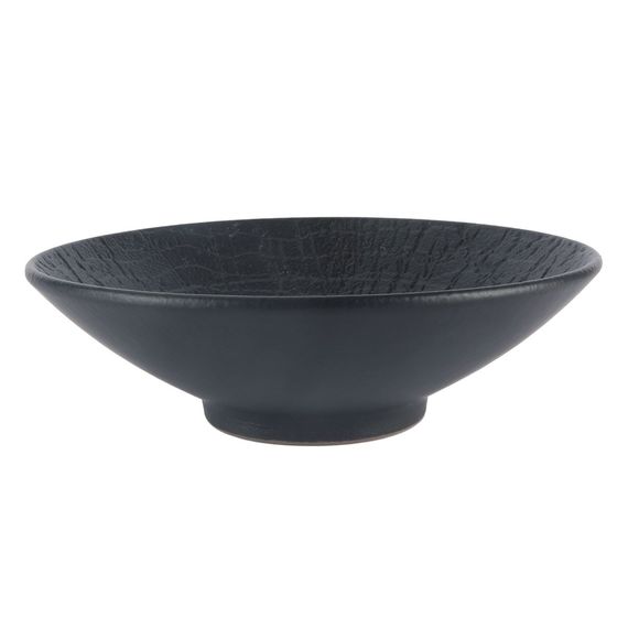 Блюдо для салата d=22.5 см, h=5.4 см, 600мл, серия "Black Raw Wood"  P.L. - ProffCuisine