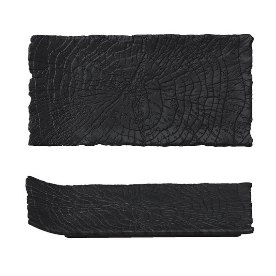 Блюдо прямоугольное 29,5*14,5*2,5 см, серия "Black Raw Wood"  P.L. - ProffCuisine