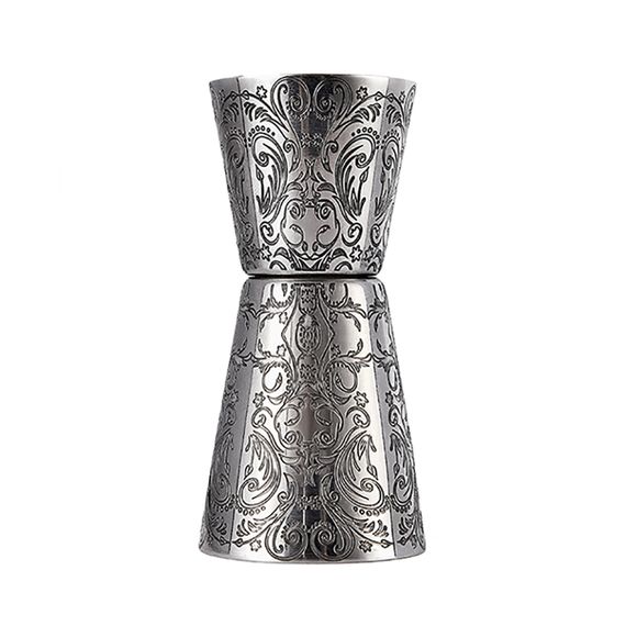 Джиггер "Floral"  20/40 мл, нержавеющая сталь, P.L.- Barbossa