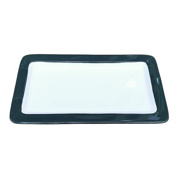 Гастроемкость 1/3-20 (32,5*17.6*2 см), зеленый борт, фарфор, P.L. Proff Cuisine