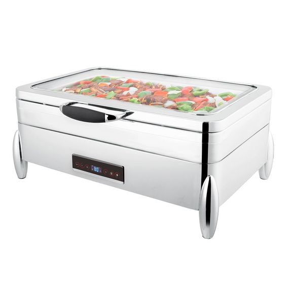 Мармит электрический "Roma"с обзорным стеклом,1/1*65 мм, 8,5 л (220V, 900W), SUNNEX - P.L.