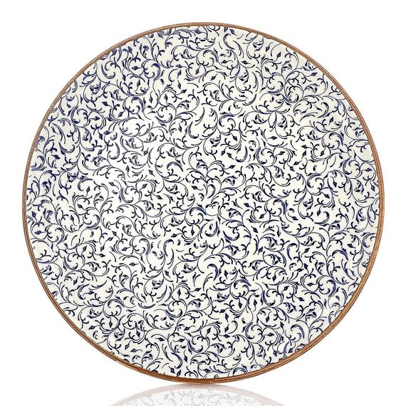 Тарелка гладкая d=21 cм, фарфор,серия "Tinta Edera" By Bone