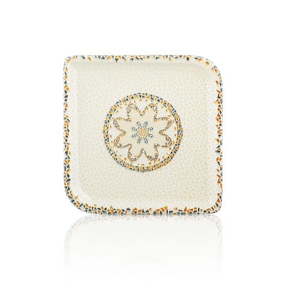 Тарелка квадратная 19*19 cм,фарфор,серия "TESSERA", By Bone