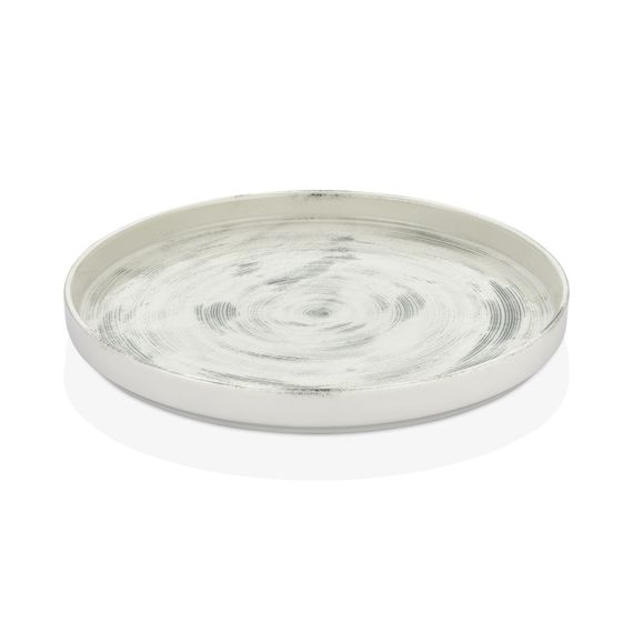 Тарелка мелкая с бортом "Falme Grey" 27см. фарфор By Bone