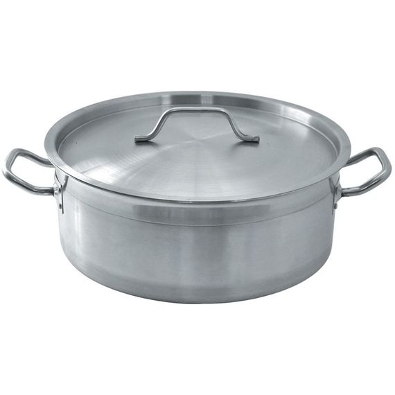 Кастрюля-котел c крышкой, 10л (32*12) сталь 18/0,серия "Kitchen Staff"  P.L.-Proff Cuisine