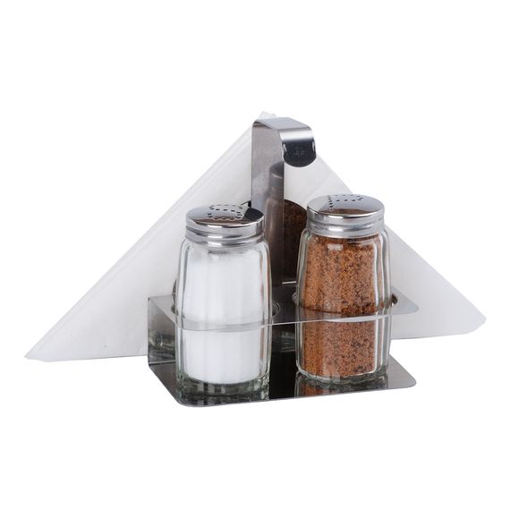 Набор д/специй+салфетница "Скоба"  P.L.