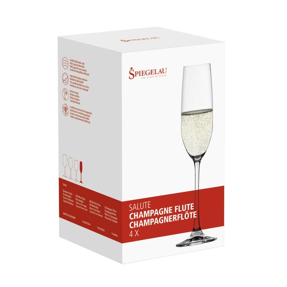 Набор бокалов для шампанского Salute Champagne Glass, 4 шт., 210 мл, 4720175, Spiegelau, изображение 4