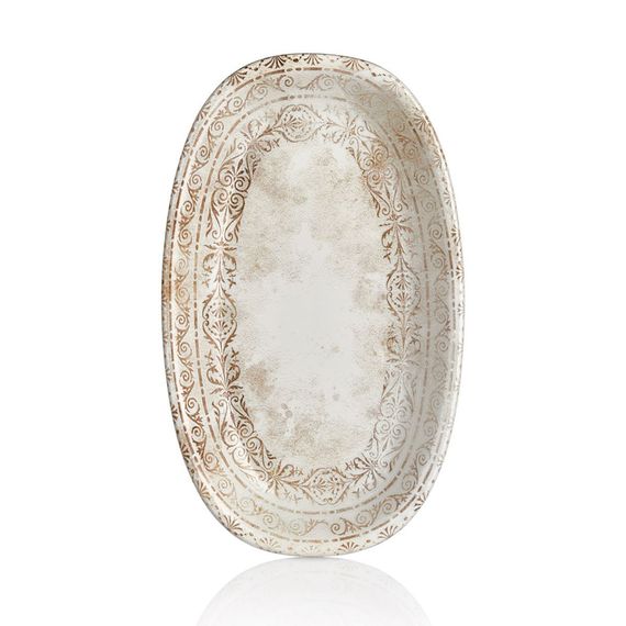 Блюдо овальное d=24 см,фарфор,серия "ANTICO" By Bone