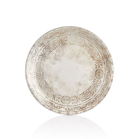 Тарелка мелкая d=23 см,фарфор,серия "ANTICO" By Bone