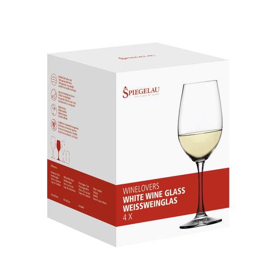 Набор бокалов для белого вина, 380 мл, 4 шт., прозрачные, бессвинцовый хрусталь, серия Winelovers, Spiegelau, изображение 3