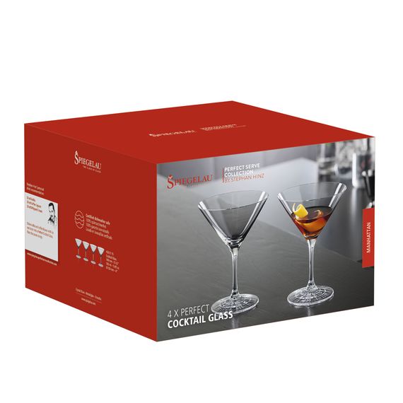 Набор бокалов для коктейлей, 160 мл, 4 шт., прозрачные, бессвинцовый хрусталь, серия Perfect, Spiegelau, изображение 7