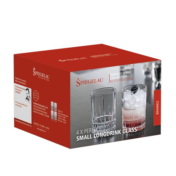Набор бокалов для виски Long Drink малый, 240 мл, 4 шт., прозрачные, бессвинцовый хрусталь, серия Perfect, Spiegelau, изображение 6