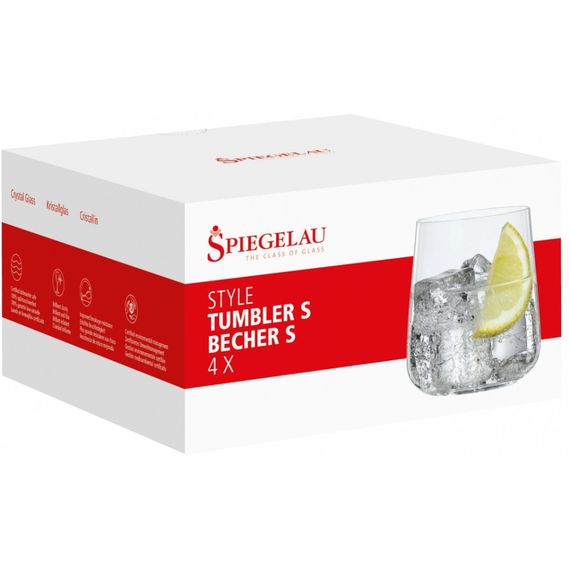 Набор из 4-х стаканов для воды, 340 мл, хрустальное стекло, серия Style, Spiegelau, изображение 5