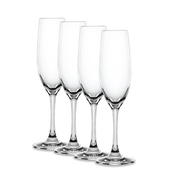 Набор бокалов для шампанского, 190 мл, 4 шт., прозрачные, бессвинцовый хрусталь, серия Winelovers, Spiegelau