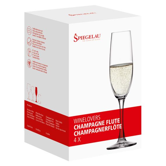 Набор из 12-ти бокалов для шампанского, 190 мл, хрустальное стекло, серия Winelovers, Spiegelau, изображение 4
