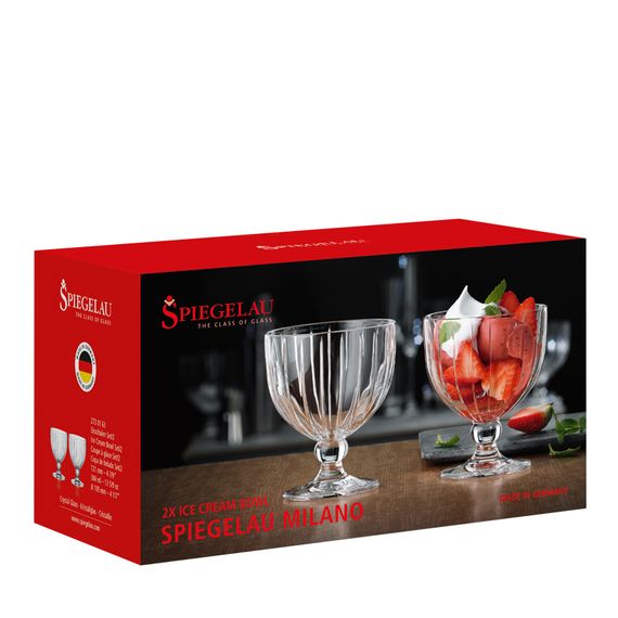Набор из 2-х креманок для мороженного, 384 мл, хрустальное стекло, серия Milano, Spiegelau, изображение 5