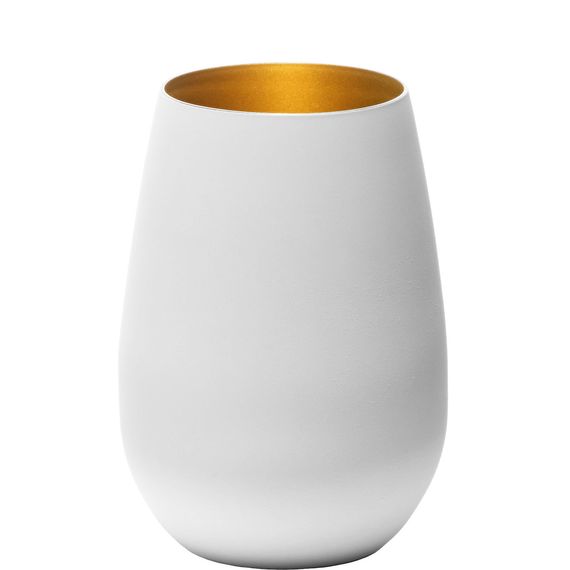 Набор из 6-ти стаканов серия Elements, цвет Белый-Золотой 465 мл, D85 мм, H120 мм, Stolzle