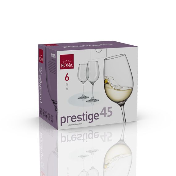 Набор из 6-ти бокалов для белого вина, серия Prestige, 450 мл, Rona, изображение 3