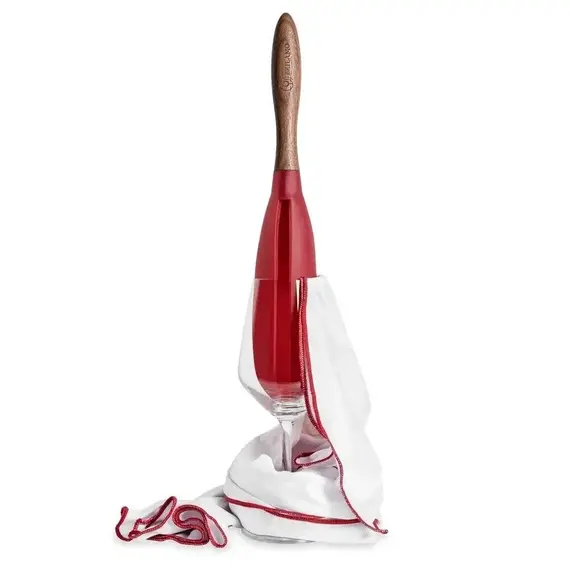 Устройство для полировки бокалов (используется с салфеткой),  L=32см., специальный силикон, орех, Stolzle, изображение 7